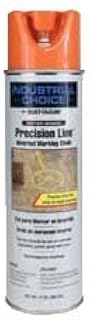 Rust-Oleum 205233 Mc1800 Water-Based Precision-Line Inverted Marking Chalk Aerosol, Apwa Orange - Lot of 12
