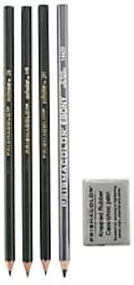 Prismacolor Design Drawing Pencil Set, 4 Pencils, 1 Eraser