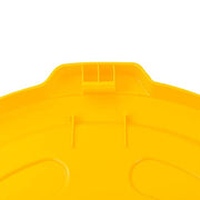 Global Industrial Yellow / 27-1/2" Diameter x 2-1/2"H / Industrial Kitchen Trash Cans