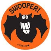 Trend Enterprises Swooper!/ Cave Scent Retro Scratch 'n Sniff Stinky Stickers by Trend; 24 Seals/Pack - Authentic 1980s Designs!