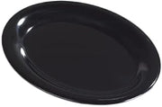 Carlisle FoodService Products Carlisle 4308203 Durus 12 x 9-1/4 Black Melamine Platter - 12 / CS