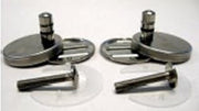 Duravit 0061481000; Vero; hardware floorstanding toilet pair; in Unfinish