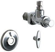 Chicago Faucets Angle Stop Fitting with Loose Key