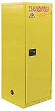 Jamco Slim Flammable Cabinet BA60, Manual Close Single Door 60 Gallon, 23" W x 34" D x 65" H