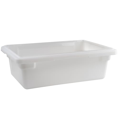 Winco 18" x 12" x 6" / 6" Deep / White Containers