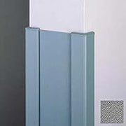 End Wall 90 Corners, 2'' Wings, 8'H W/Caps, 6"W, Gray, Aluminum