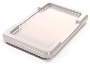 Quantum Storage Systems White Lid for Cross Stack and Nest Tote TUB2516-8, 25-1/8"L x 16" W - Lot of 6