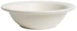 CAC China Lincoln Series 101-10 13 oz Porcelain Round Grapefruit Bowl, Bone White, Set of 36