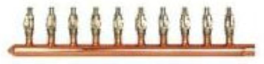 Sioux Chief 672XV1010L 10-port Copper Manifold, 1/2" PEX, clsd, Left