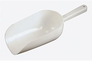 Bar Maid - CR-840W - 16 oz White Scoop w/Hole Handle