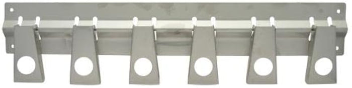 Franklin - 36124-6-Slot Stainless Steel Broom/Mop Holder