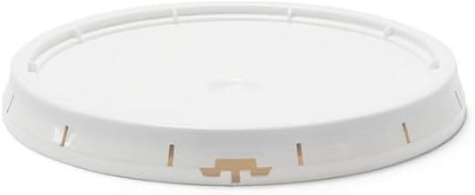 Berry Plastics Gasket Tear Strip Lid for Pail Containter w/Handle, 5-Gallon, White | 48/Case