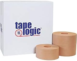 Tape Logic Reinforced Water-Activated Packing Tape, 7000, 3" Core, 2.8" x 125 Yd, Kraft, Case of 8