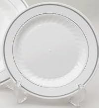 Masterpiece Silver 10.25" Plates 120 Pack