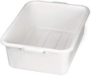 Tote Box, Pebbled Finish Outside, Stackable, White