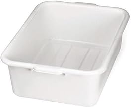 Tote Box, Pebbled Finish Outside, Stackable, White