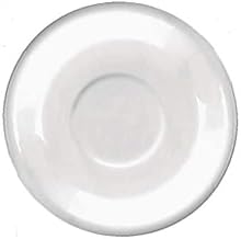 International Tableware 6 1/8 Inch Cancun European White Latte Saucer 24/Pack (822-02S)