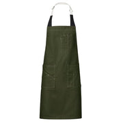 Red Kap Olive / 22W x 34L / Flex Strap Utility Bib Apron Girls