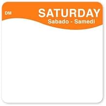 DayMark - 1133336 - DissolveMark 2 in x 2 in Saturday Label