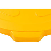 Global Industrial Yellow / 27-1/2" Diameter x 2-1/2"H / Industrial Kitchen Trash Cans