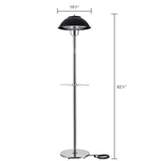 Outdoor Patio Heater with Table by Global Industrial – Aluminum, Black, Stainless Steel, Model 246717