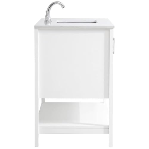 Elegant Decor 42" - Single / White / Traditional Bathroom Vanities