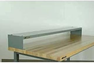 4-3EX Steel Raised Shelf for 36" Workbenches, Blue, 36" Length, 10" Width, 6" Height