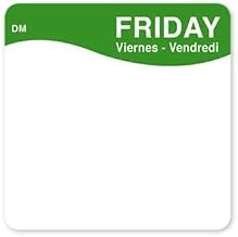 DayMark - 1133335 - DissolveMark 2 in x 2 in Friday Label
