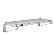Commercial Chrome Wire Shelving Wall Shelf 18 x 48 - NSF by KPS – 18 x 48 inches, Silver