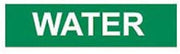 Pipe Marker - Pressure-Sensitive - Water, Pack Of 25, Green, For Pipe Over 2-1/4",9"W