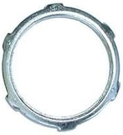 Bridgeport 101-S Zinc Electroplated Steel Threaded Conduit Locknut 1/2 Inch