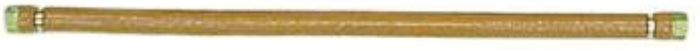 Dormont H75BIP24 3/4" Safety System Steam Connector Hose 24" Long with Coated Orange Insulating Sleeve/Heat Shield