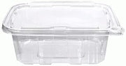 32 OZ RPET CLEAR HINGED LID TAMPER EVIDENT CONTAINER