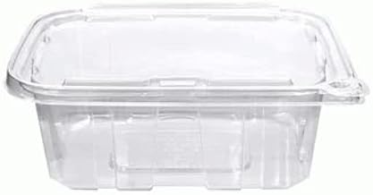 32 OZ RPET CLEAR HINGED LID TAMPER EVIDENT CONTAINER