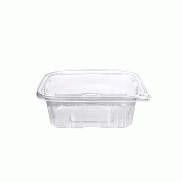 32 OZ RPET CLEAR HINGED LID TAMPER EVIDENT CONTAINER by Eatery Essentials – 32 oz, 32.0 ounces, Polyethylene Terephthalate (PET), Clear, Model RPTTE32