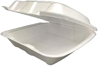 Servon Group EcoPax U-Vent Hinged Foam Container, RE993S, Regal-Plain 1-Compartment | 200/Case