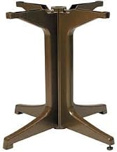 Resin Outdoor Pedestal Table Base 2000 - Bronze Mist - Lot of 4