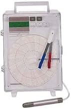 Supco CR4220 + KTH Circular Temperature/Humidity Recorder, 6", 220 VAC