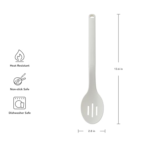 KitchenAid Porcelain White / 13.6-Inch / Everyday Cooking Spoons