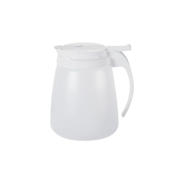 CAC Poly SYDP-32 Syrup Dispenser with White Cap 32 oz. by CAC China – 32 Ounce (Pack of 1)