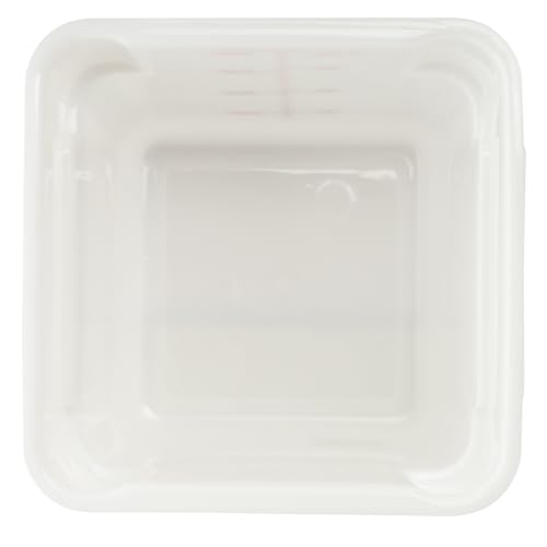 Winco 8 Quart / Container / White Containers