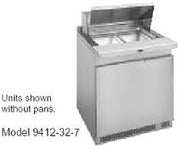 9412-32-7 Single Section Sandwich Salad Prep Table 32"L with (2) 12" x 20" Pan Capacity