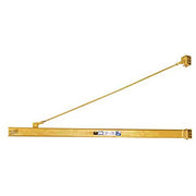 Wall-Mount Overbraced Tie-Rod Jib Crane by Contrx – 16.16"L x 16.16"W x 16.16"H, Alloy Steel, Cat Yellow, Model WMC208