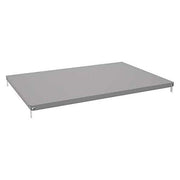 Additional Shelf by Tennsco – 36 x 24 x 1, Carbon Steel, Medium Gray, Model ES-24