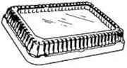 Detroit Forming Shallow Dome Lid for 1/4 Sheet Cake Pan, 1.25 Height | 100/case