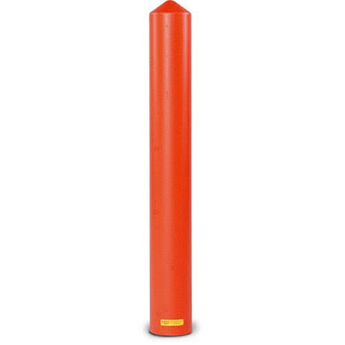 Poly Bollard Sleeve - Smooth - Fits Bollard Dia. 8" - Red by Eagle – 57"H, Polyethylene, Red, Model 1737R