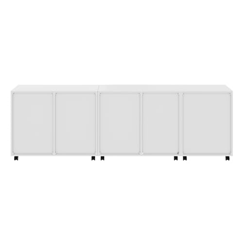 Winsome White / 3 Doors, 12 Drawers / Transitional Storage Cabinets