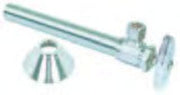BrassCraft Chrome Plated 1/2'' FIP x 3/8'' OD Comp Angle Stop Valve SR17 XC