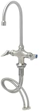 S-0300 Stainless Steel Double Pantry Faucet, Single Hole Base, Swivel/Rigid Gooseneck