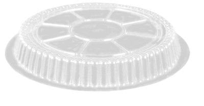 Handi-Foil of America Clear Plastic Dome Lid - Fits 9" Round Aluminum Foil Pan Containers (pack of 500)